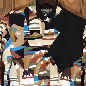 Vtg. Roughrider Western Shirt Women’s M Multicolor Southwestern Tribal Cowgirl